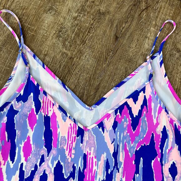 Lilly Pulitzer Lela Silk Dress Amethyst One too Many Mini Dress - Picture 4 of 5